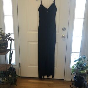 Black maxi dress